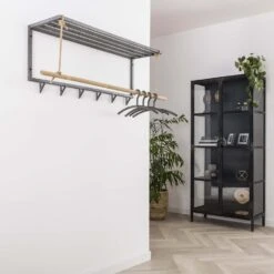 Hoyz - Kapstok Bamboe Met 6 Haken - Grijs - Wandkapstok 6 Hoyz - Kapstok Bamboe Met 6 Haken - Grijs - Wandkapstok -Woninginrichting Winkel 1000042642 0102