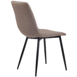 CLP Set Van 4 Eetkamerstoelen Telde Stof - Taupe -Woninginrichting Winkel 1000043418 0102