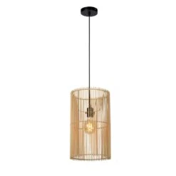 Lucide JANTINE Hanglamp - Licht Hout