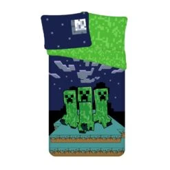 Minecraft Dekbedovertrek Sssleep Tight - Eenpersoons - 140 X 200 Cm - Katoen