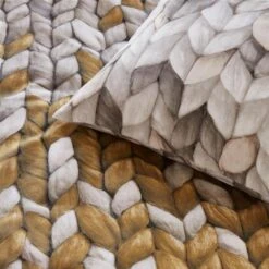 Ariadne At Home Dekbedovertrek Warmly Oker-260x200/220 -Woninginrichting Winkel 1000045148 0103