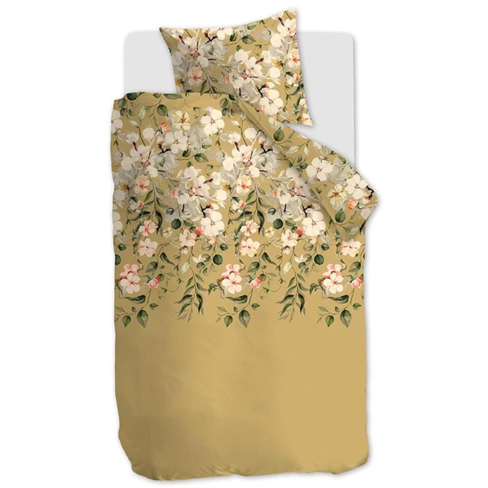 Ariadne At Home Dekbedovertrek Nostalgia Oker-2-persoons (200 X 200/220 Cm) 2 Ariadne At Home Dekbedovertrek Nostalgia Oker-2-persoons (200 X 200/220 Cm) - Afbeelding 2