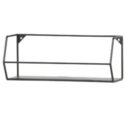 WOOOD Zeta Wandplank L - Metaal - Zwart - Set Van 2 5 WOOOD Zeta Wandplank L - Metaal - Zwart - Set Van 2 -Woninginrichting Winkel 1000045255 0102