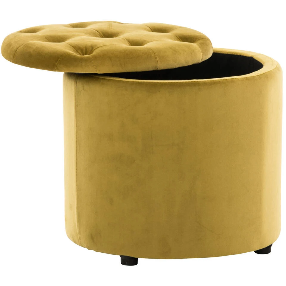 Clp Poef Pantine Geel 2 Clp Poef Pantine Geel - Afbeelding 2