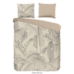 Good Morning Dekbedovertrek "Sym" - Zand - (140x220 Cm)