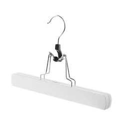 ACAZA 12 Broekhangers Of Rokhangers Met Klemmen, Antislip En Draaibare Haak, Wit -Woninginrichting Winkel 1000045929 0103