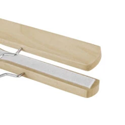 ACAZA Set Van 12 Massief Houten Kledinghangers, Anti-Slip Bescherming, Hout 6 ACAZA Set Van 12 Massief Houten Kledinghangers, Anti-Slip Bescherming, Hout -Woninginrichting Winkel 1000045940 0102