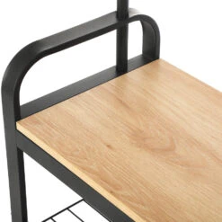 ACAZA Garderoberek In Lichte Eik Kleur Met Kapstok, Schoenenrek En Bankje -Woninginrichting Winkel 1000046830 0102