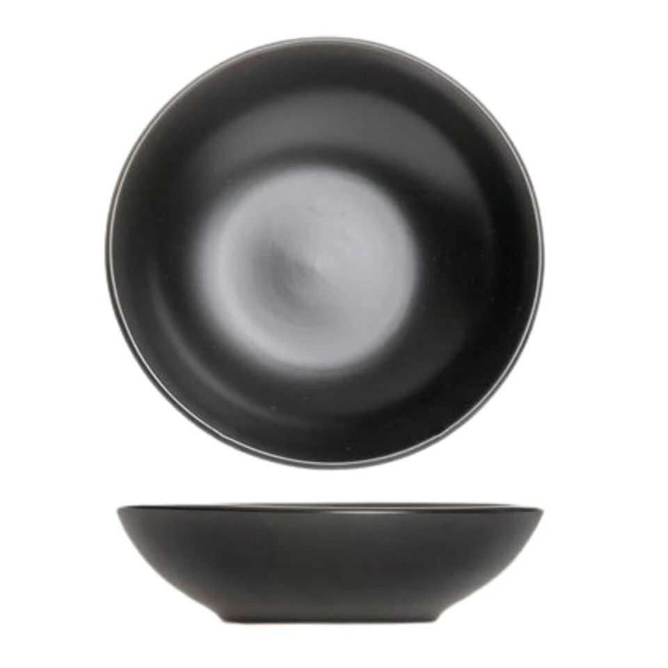 Orange85 Bord 6 Stuks Diep - Soepborden - Zwart Mat Diameter 20,5cm Aardewerk 2 Orange85 Bord 6 Stuks Diep - Soepborden - Zwart Mat Diameter 20,5cm Aardewerk - Afbeelding 2