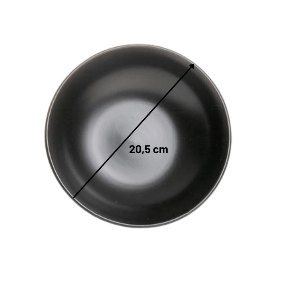 Orange85 Bord 6 Stuks Diep - Soepborden - Zwart Mat Diameter 20,5cm Aardewerk 4 Orange85 Bord 6 Stuks Diep - Soepborden - Zwart Mat Diameter 20,5cm Aardewerk - Afbeelding 4