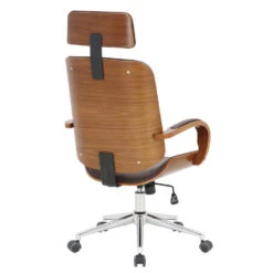 Clp Bureaustoel Dayton Walnoot Frame Bruin -Woninginrichting Winkel 1000054309 0103