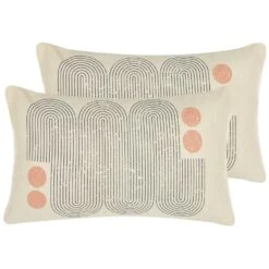 Beliani Sierkussen TIARELLA - Multicolor Katoen, Polyester