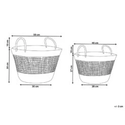 Beliani Mand AROWANA - Beige Zeewier 6 Beliani Mand AROWANA - Beige Zeewier -Woninginrichting Winkel 1000057117 0102