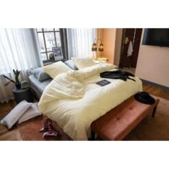 Dindi Home - Dekbedovertrek Forever Colours - 260x220 Cm - Geel -Woninginrichting Winkel 1000057342 0103