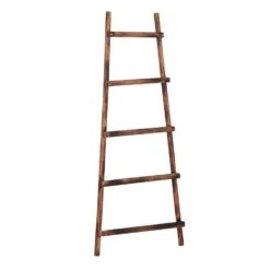 House Of Seasons Decoratie Ladder - L29 X B49 X H119 Cm - Bruin