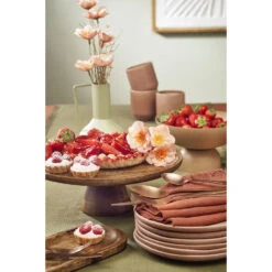 Mica Decorations Tallo Taartplateau - H10 X Ø30 Cm - Donkerbruin -Woninginrichting Winkel 1000058462 0111