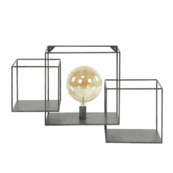 Hoyz - Wandschap 1L Cubic XL / Oud Zilver