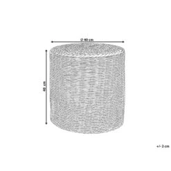 Beliani Poef BARBEL - Beige Waterhyacinth, Zeewier, Palmblad 6 Beliani Poef BARBEL - Beige Waterhyacinth, Zeewier, Palmblad -Woninginrichting Winkel 1000059782 0102