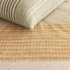 Ariadne At Home Dekbedovertrek Lin Okergeel-2-persoons (200 X 200/220 Cm) -Woninginrichting Winkel 1000060451 0102