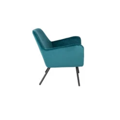 Giga Meubel Fauteuil Velvet Blauw - Zithoogte 42cm - Stoel Bon -Woninginrichting Winkel 1000068562 0102
