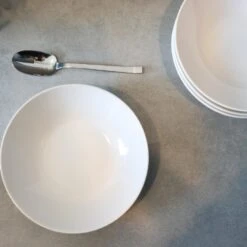 OTIX Diepe Borden Wit Pastaborden 6 Stuks 20cm Aardewerk -Woninginrichting Winkel 1000068736 0111