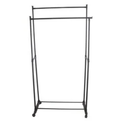 Orange85 Kledingrek Dubbel Op Wieltjes Zwart Metaal Garderoberek -Woninginrichting Winkel 1000068871 0111