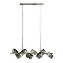 Giga Meubel Hanglamp Metaal - 17x115x150cm - Zilver - Lamp Rotar