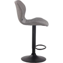 CLP Barkruk Cork Zwart Frame Stof Zilverkleurig -Woninginrichting Winkel 1000071038 0102