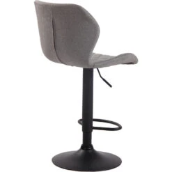 CLP Barkruk Cork Zwart Frame Stof Zilverkleurig -Woninginrichting Winkel 1000071038 0103