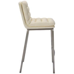 CLP Barkruk Dundalk Frame RVS Kunstleder Crème 6 CLP Barkruk Dundalk Frame RVS Kunstleder Crème -Woninginrichting Winkel 1000071171 0102