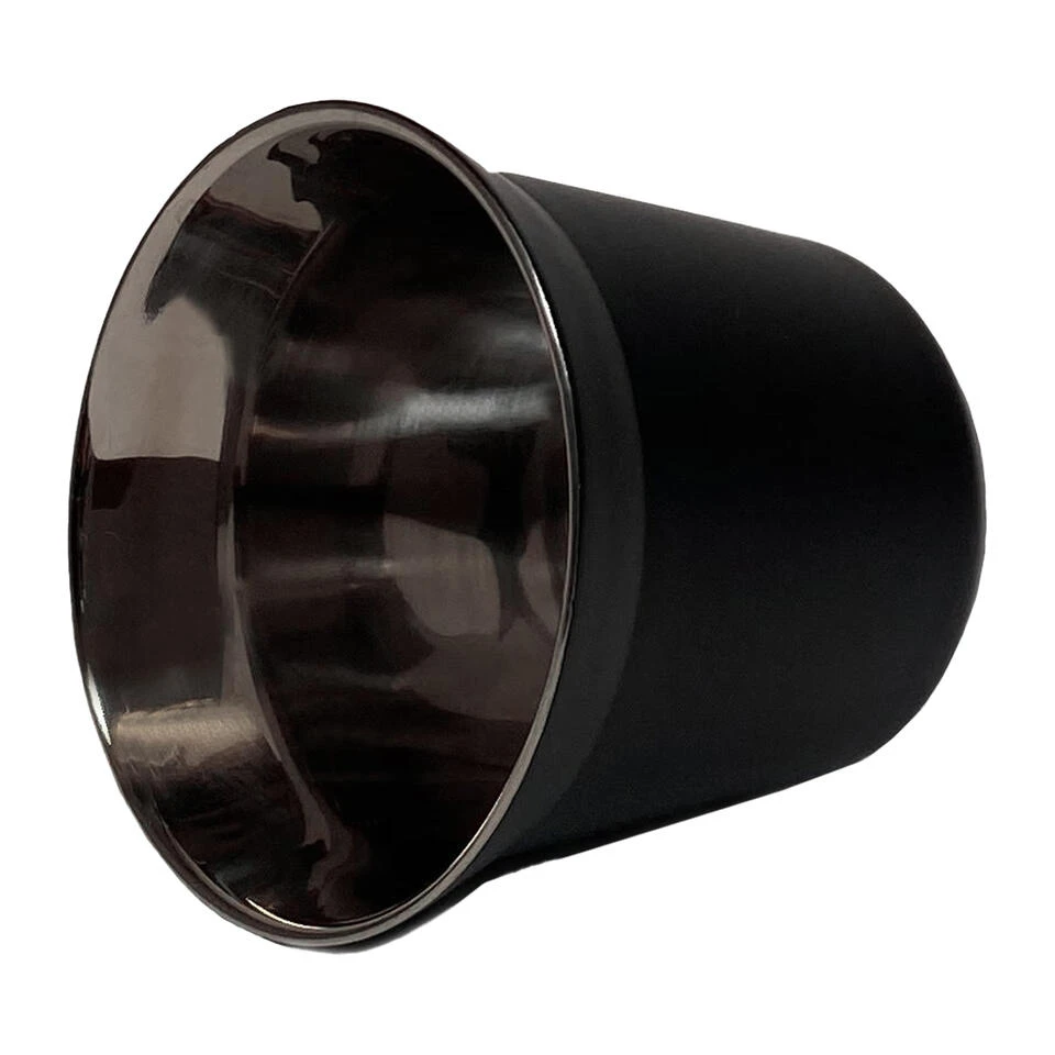 Krumble Espressokopjes Staal Set Van 6 - Zwart 2 Krumble Espressokopjes Staal Set Van 6 - Zwart - Afbeelding 2