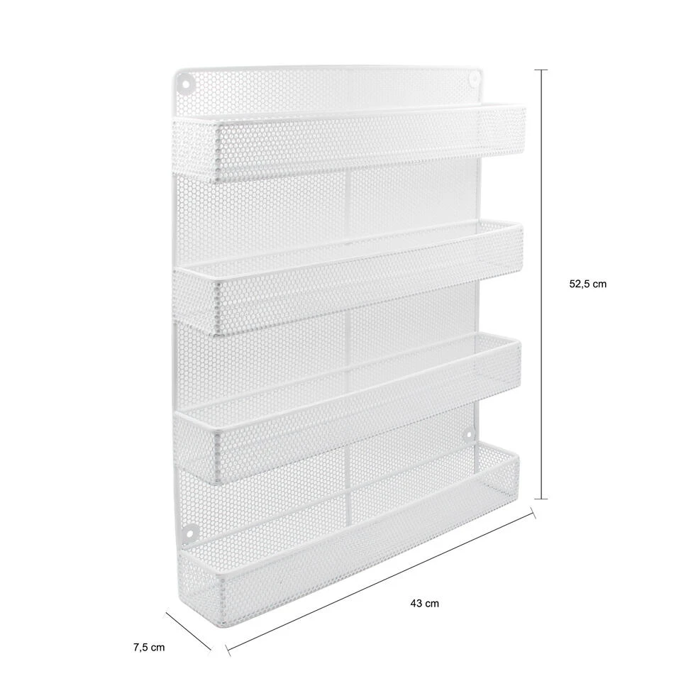 QUVIO Kruidenrek Groot - Wit 2 QUVIO Kruidenrek Groot - Wit - Afbeelding 2