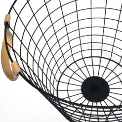 QUVIO Opbergmand Metaal Groot - Zwart -Woninginrichting Winkel 1000071792 0102