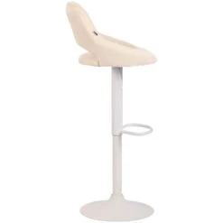 CLP Barkruk Milet Frame Wit Stof Crème -Woninginrichting Winkel 1000073449 0102