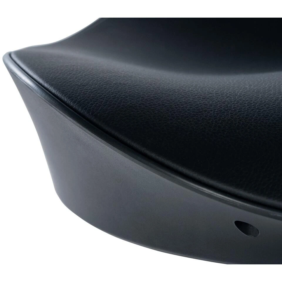 CLP Barkruk Alisson Kunstleder Zwart 3 CLP Barkruk Alisson Kunstleder Zwart - Afbeelding 3