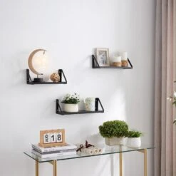 ACAZA Set Van 3 Wandplanken - 30, 35 En 40 Cm Lang - Zwart -Woninginrichting Winkel 1000073990 0103