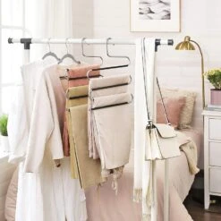 ACAZA Set Van 4 Broekenhangers - Voor 5 Broeken Per Stuk 5 ACAZA Set Van 4 Broekenhangers - Voor 5 Broeken Per Stuk -Woninginrichting Winkel 1000073998 0101