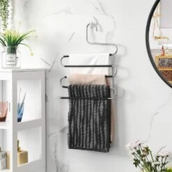 ACAZA Set Van 4 Broekenhangers - Voor 5 Broeken Per Stuk 6 ACAZA Set Van 4 Broekenhangers - Voor 5 Broeken Per Stuk -Woninginrichting Winkel 1000073998 0102