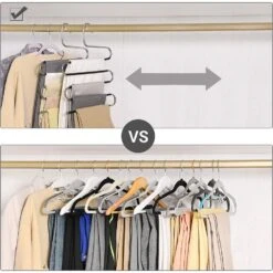 ACAZA Set Van 4 Broekenhangers - Voor 5 Broeken Per Stuk 7 ACAZA Set Van 4 Broekenhangers - Voor 5 Broeken Per Stuk -Woninginrichting Winkel 1000073998 0103