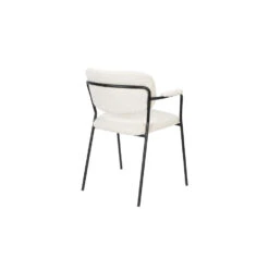 Giga Meubel Eetkamerstoel Wit Bouclé - Metalen Onderstel - Stoel Jolien 7 Giga Meubel Eetkamerstoel Wit Bouclé - Metalen Onderstel - Stoel Jolien -Woninginrichting Winkel 1000074008 0103