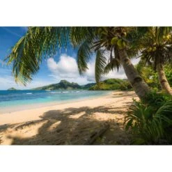 Komar Fotobehang - Fototapete Castaway - Groen En Blauw - 368 X 254 Cm - 610924