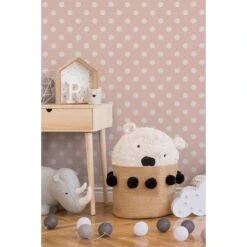 A.S. Creation A.S. Création Behang - Stippen - Zacht Roze En Wit - 53 Cm X 10,05 M - AS-369343 -Woninginrichting Winkel 1000075849 0102