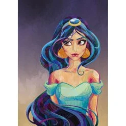 Komar Fotobehang - Aladdin Jasmine - Blauw En Paars - 200 X 280 Cm - 610751