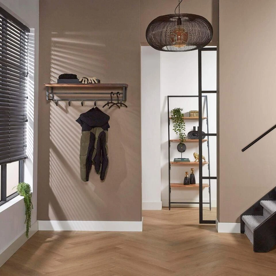 Dimitry Kapstok Met - Hout - Bruin 3 Dimitry Kapstok Met - Hout - Bruin - Afbeelding 3