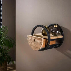 Wandschap Hardy Met - Hout - Bruin -Woninginrichting Winkel 1000076605 0102