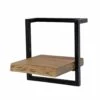 Woody Metaal Wandplank - Hout - Bruin