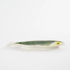 Mica Decorations Bord Vis - L29 X B14 X H2 Cm - Keramiek - Donkergroen -Woninginrichting Winkel 1000077188 0103