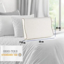 Vitapur Anatomisch Latex Hoofdkussen XL - 60x40 Cm -Woninginrichting Winkel 1000080659 0102