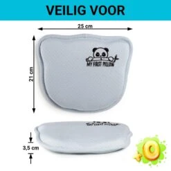 Vitapur - My First Panda Pillow 26x23 Cm - Blauw -Woninginrichting Winkel 1000080660 0102