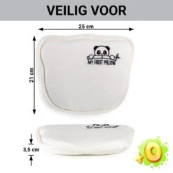 Vitapur - My First Panda Pillow 26x23 Cm - Wit 7 Vitapur - My First Panda Pillow 26x23 Cm - Wit -Woninginrichting Winkel 1000080663 0103